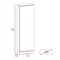 Tuhome Leto Wall Mounted Shoe Rack With Mirror, Single Door, Capacity For Ten Shoes, White ZLB5549 - alternate 6